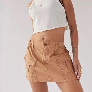 BDG Urban Outfitters Tan Cargo Mini Skirt